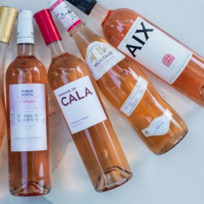 Provence Rosé wines arranged on a table ©Kevin Day/Opening a Bottle