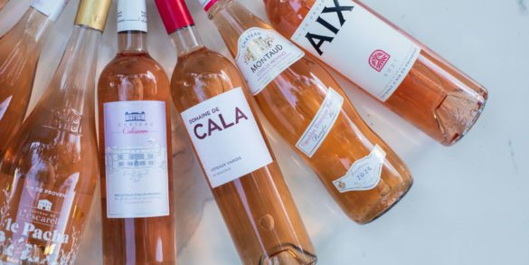 Provence Rosé wines arranged on a table ©Kevin Day/Opening a Bottle