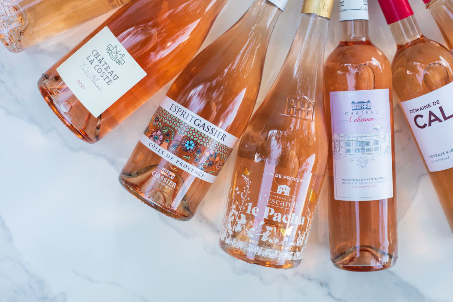 Several rosé wines from Provence. ©Kevin Day/Opening a Bottle