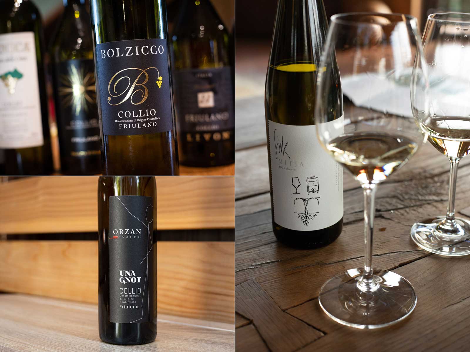 Three Friulano wines from Collio. ©Kevin Day/Opening a Bottle