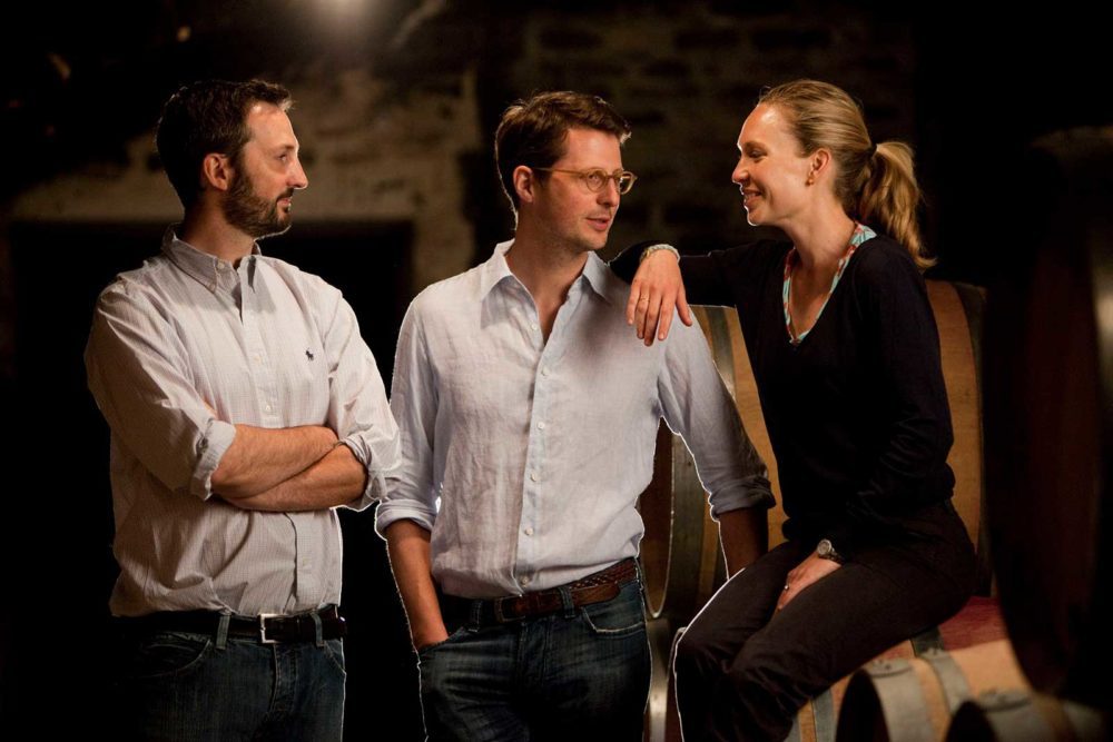 The team at Domaine Dujac: (from left to right) brothers Alec and Jeremey Seysses and Diana Snowden Seysses. ©Bénédicte Maniere