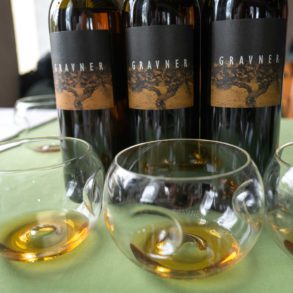 Three wines from Gravner. ©Kevin Day/Opening a Bottle