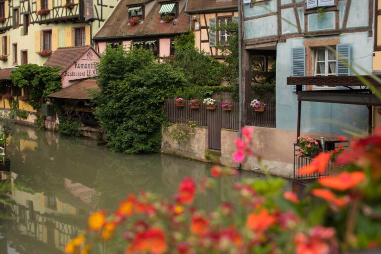 The canal in Colmar, Alsace. ©Kevin Day/Opening a Bottle