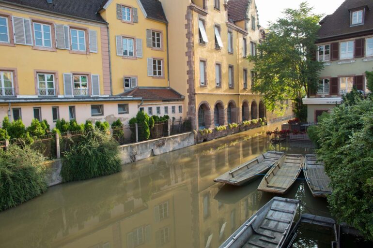 Colmar's canals at dawn. ©Kevin Day/Opening a Bottle