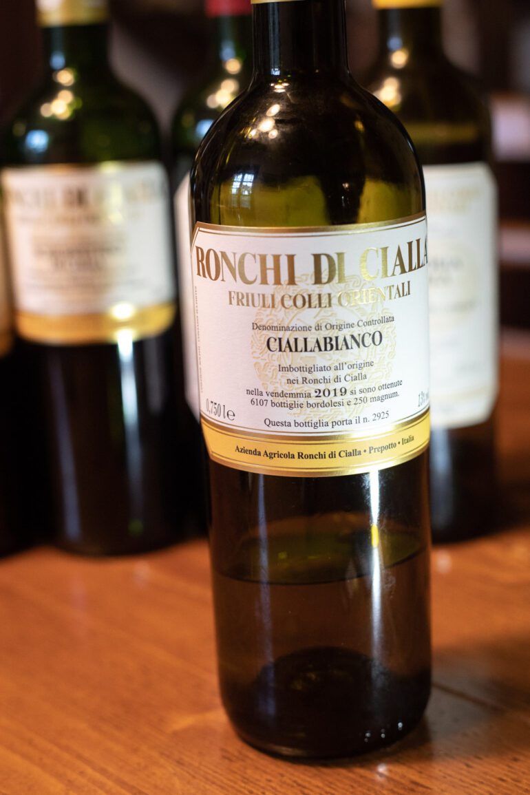 2019 Ronchi di Cialla "Ciallabianco" Friuli Colli Orientali Bianco ©Kevin Day/Opening a Bottle