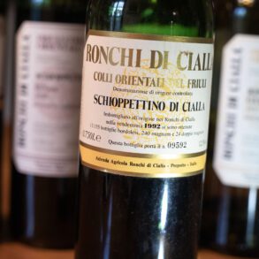 A bottle of 1992 Schioppettino di Cialla from Ronchi di Cialla. ©Kevin Day/Opening a Bottle