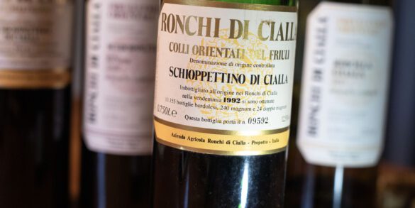 A bottle of 1992 Schioppettino di Cialla from Ronchi di Cialla. ©Kevin Day/Opening a Bottle