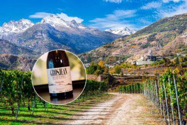 Premetta and vineyards in Valle d'Aosta