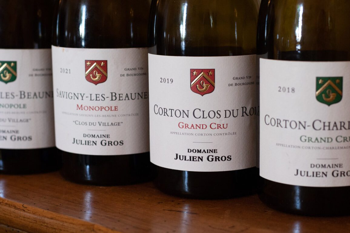 The wines of Julien Gros.