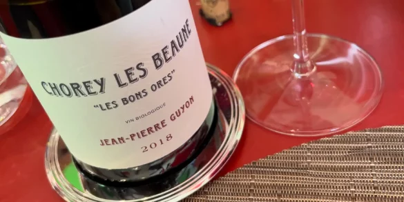 2018 Jean-Pierre Guyon "Les Bons Ores" Chorey-Les-Beaune pinot noir wine