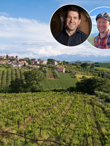 View of Abruzzo vineyards with Bob Paulinksi MW and Kevin Day