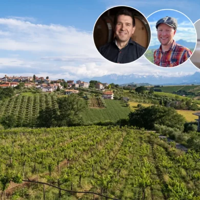 View of Abruzzo vineyards with Bob Paulinksi MW and Kevin Day