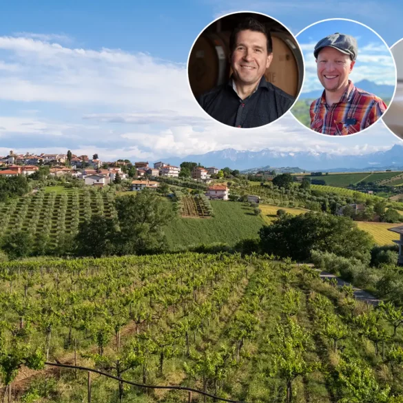 View of Abruzzo vineyards with Bob Paulinksi MW and Kevin Day