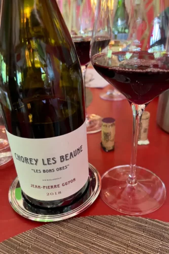 Jean-Pierre Guyon's 2018 Chorey-les-Beaune from the lieu-dit "Les Bons Ores"