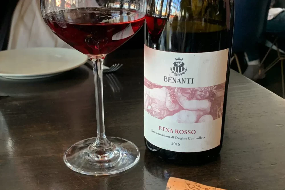 Benanti Etna Rosso red wine from Sicily