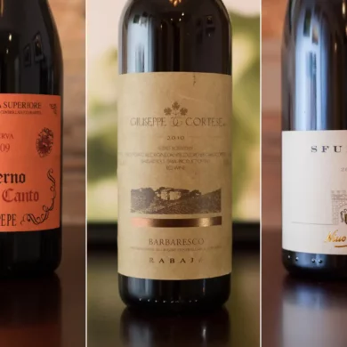 Three Nebbiolo wines worth cellaring: ARPEPE "Sesto Canto" Valtellina Superiore Inferno, Giuseppe Cortese Barbaresco Rabaja, and Nino Negri "Sfursat" Sforzato di Valtellina