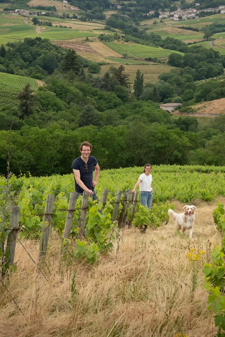 Domaine Valma: Stéphane and Valentine Mathieu in Fleurie, France