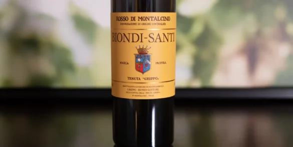 Biondi-Santi's 2020 Rosso di Montalcino wine label