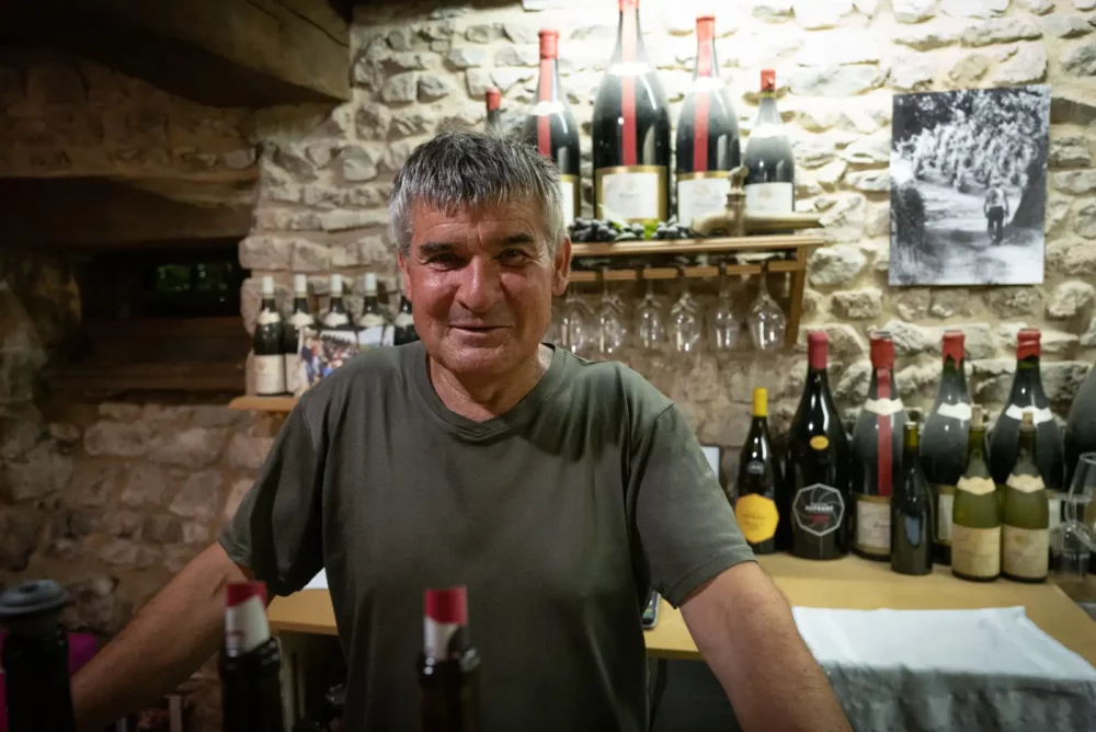 Philippe Aufranc of the Fleurie winery in his name