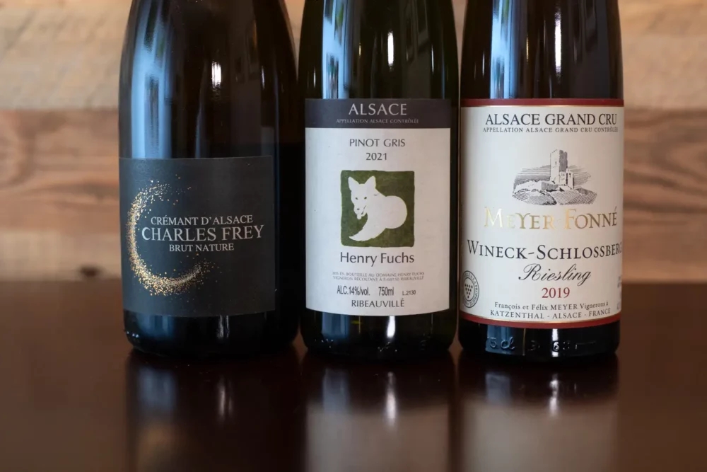 Crémant d'Alsace, Pinot Gris and Grand Cru Riesling from Alsace