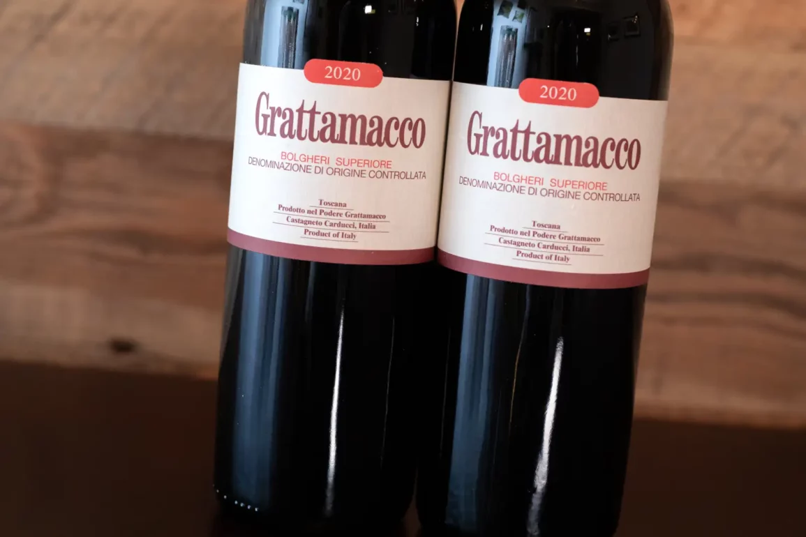 Grattamacco red wine from Tuscany