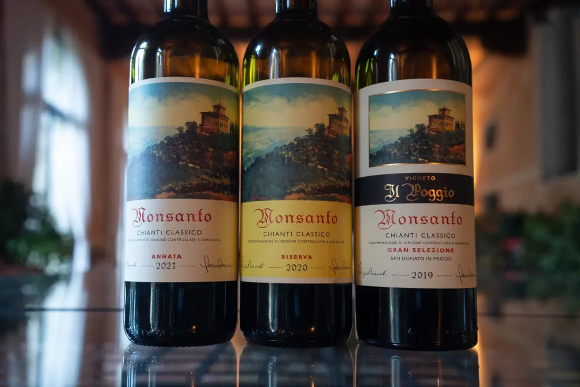 Castello di Montsanto Chianti Classico wine bottles