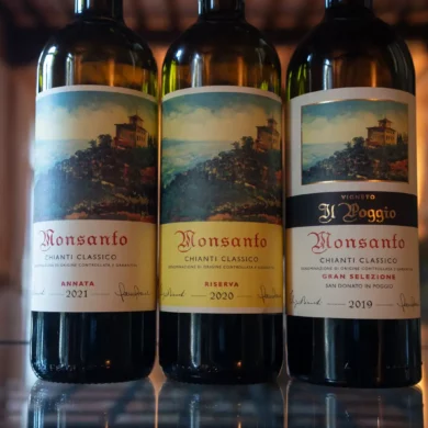 Castello di Montsanto Chianti Classico wine bottles