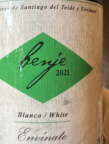 Bottle of Envinate 2021 "Benje" Bianco from the Canary Islands, Spain