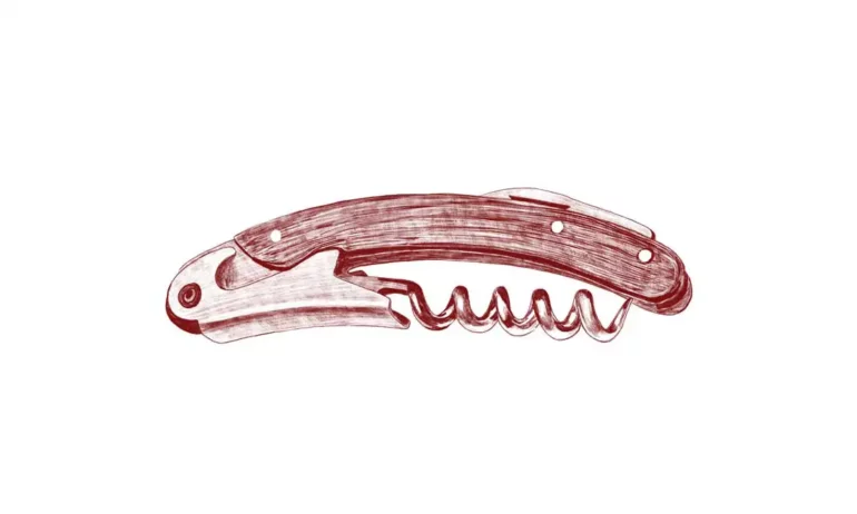 Red Corkscrew Illustration