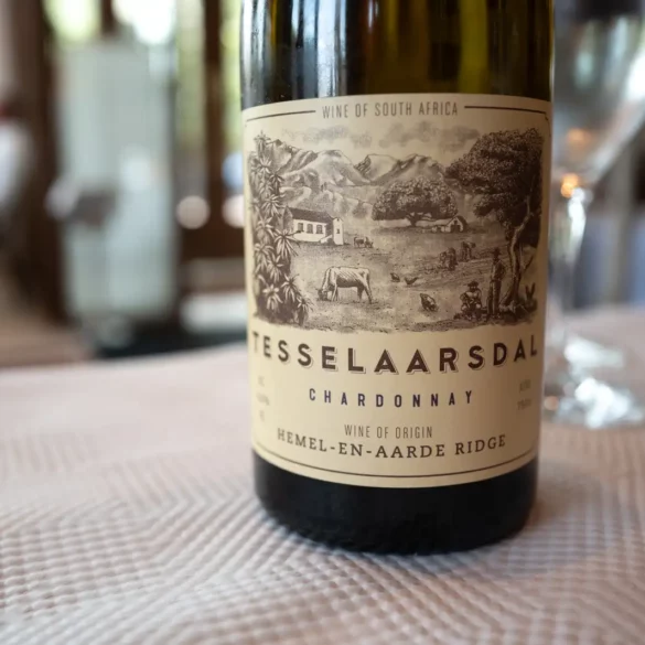 Bottle of 2020 Tesselaarsdal Hemel-en-Aarde Ridge Chardonnay