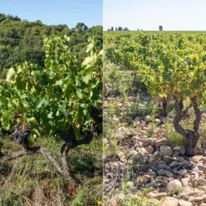 Vine comparison between Gigondas' Les Pallières and Châteauneuf-du-Pape's La Crau.