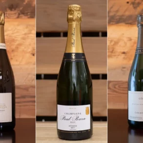 Three champagne wines made by artisans: Jacques Lassaigne, Paul Bara, Domaine les Monts Fournois