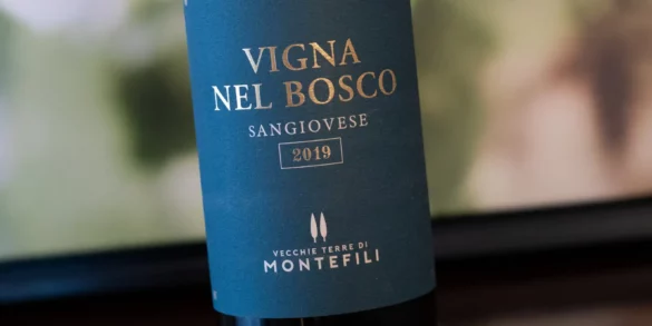 Bottle of 2019 Vecchie di Terre Montefili Vigna nel Bosco Toscana Sangiovese wine