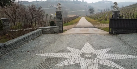 Entrance to Ca del Baio winery in Barbaresco, Italy