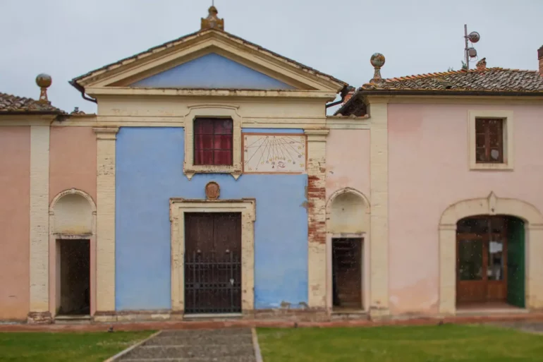 The facade at Fèlsina winery in Castelnuovo Berardenga, Toscana Italy