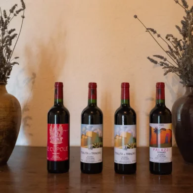 Four wines from Tenuta di Trinoro