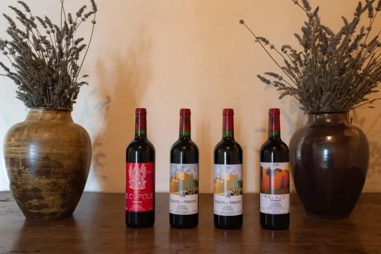 Four wines from Tenuta di Trinoro