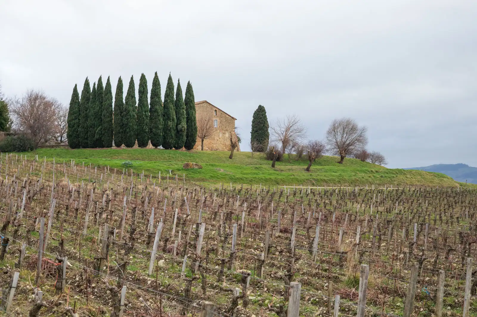 The villa at Campo di Camagi at Tenuta di Trinoro, Val d'Orcia, Tuscany.