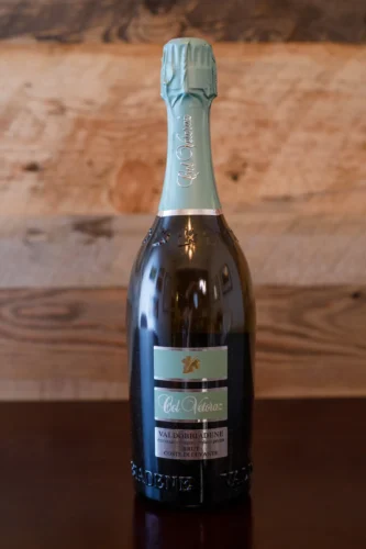 A bottle of Col Vetoraz's "Coste di Levante" Valdobbiadene Brut
