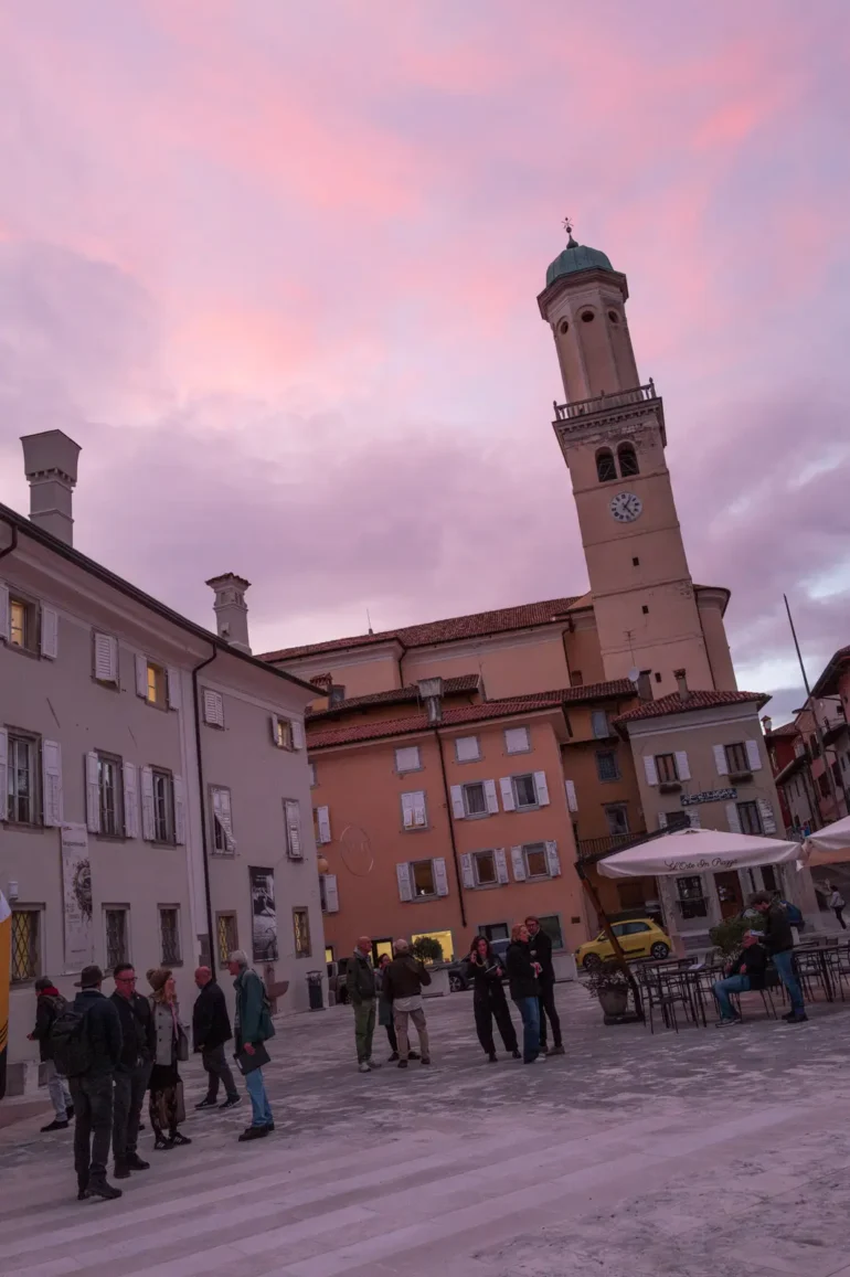 Sunset over Cormons, Italy