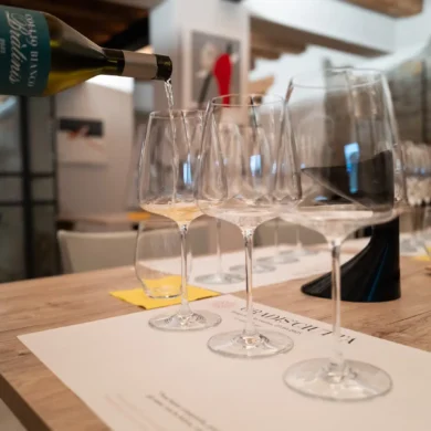 Collio Bianco being poured at Borgo Gradis’ciutta in Friuli, Italy