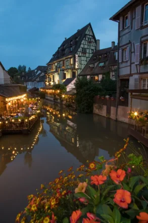 Colmar Alsace at night
