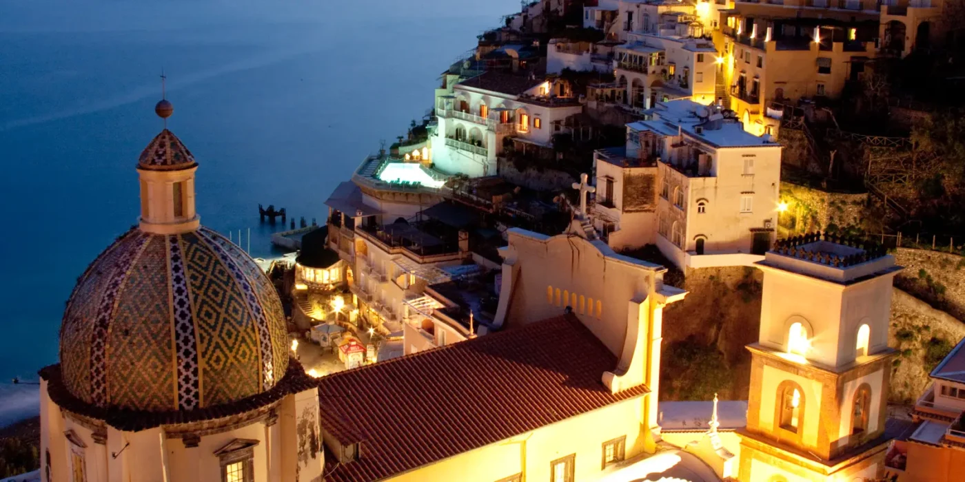 Positano at night