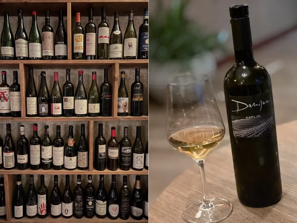 Wines at Coquinarius Fiesole; Damijan Podversic Kaplja