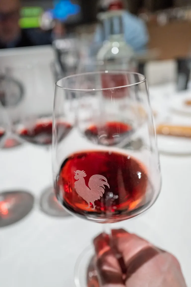 Chianti Classico Annata being swirled in the glass