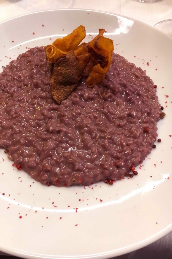 Risotto all'Amarone at La Piazzetta Enoteca Ristorante. ©Kevin Day/Opening a Bottle