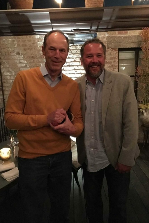 Stephen Ross Dooley (left) with Coby Parker-Garcia (right), another Edna Valley winemaker who specializes in Riesling. ©Kevin Day/Opening a Bottle