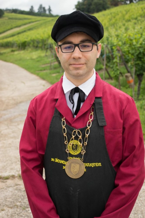 Dominique Girolt is the current head of La Confrérie des Bienheureux du Frankstein. ©Kevin Day/Opening a Bottle