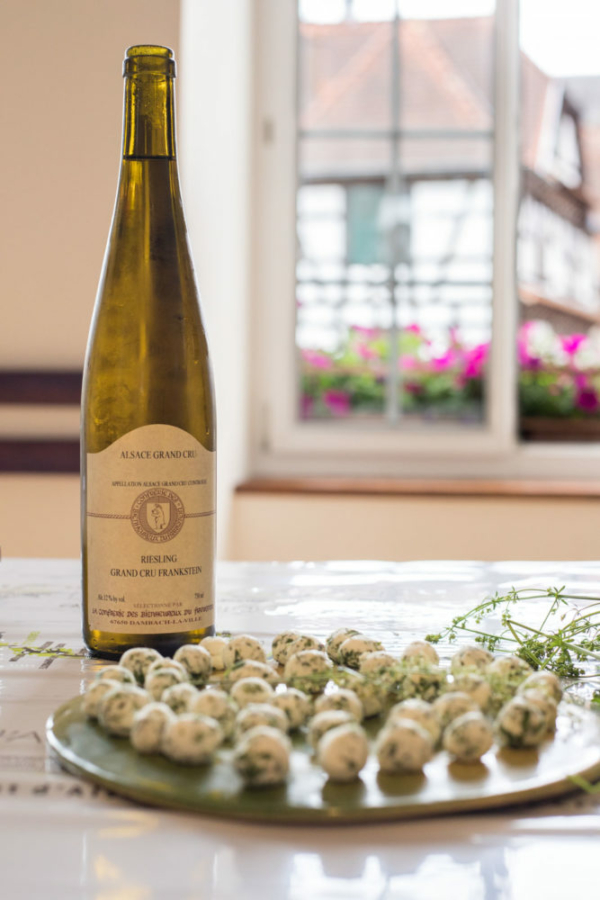 The 2008 Riesling selected by the Confrérie des Bienheureux du Frankstein as the best of the vintage. ©Kevin Day/Opening a Bottle