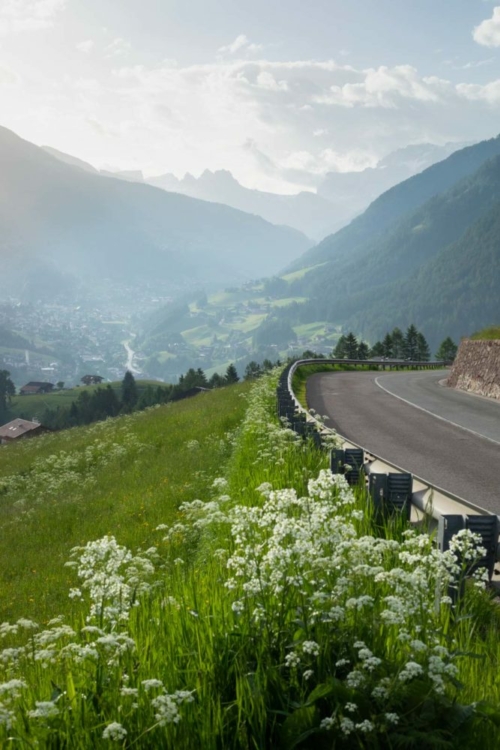The road to Ortisei/Sankt Ulrich is defined by beautiful vistas and more bilingual signage than my American eyes could quickly process. ©Kevin Day/Opening a Bottle